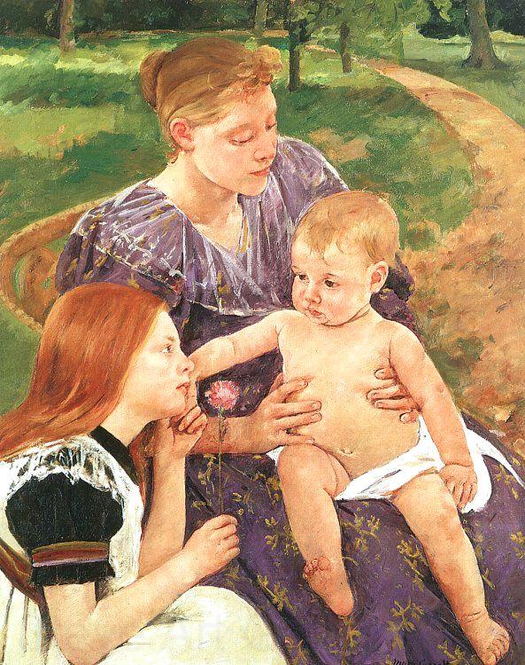 Mary Cassatt The Family Norge oil painting art